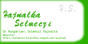 hajnalka selmeczi business card